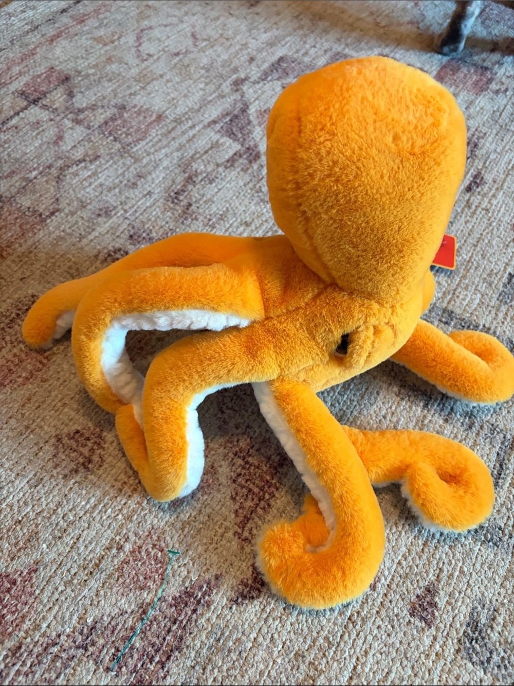 FAO Schwarz Orange & Cream Plush Octopus Adopt a Pet - Picture 4 of 9